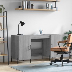 vidaXL Birou, gri sonoma, 140x50x75 cm, lemn compozit 829562