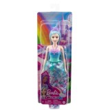 Barbie Dreamtopia papusa printesa cu par albastru, Mattel