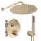 Set de duș incastrat Rea LUNGO Auriu Periat + BOX cu termostat