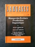 ALMUTH GRESILLON - MANUSCRITS-ECRITURE PRODUCTION LINGUISTIQUE