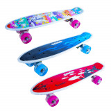 Placa skateboard cu roti silicon, led, China