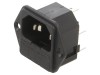 Conector alimentare AC BULGIN C14 10A 250V PF0002/63 Montare Panou Soclu Poliamida