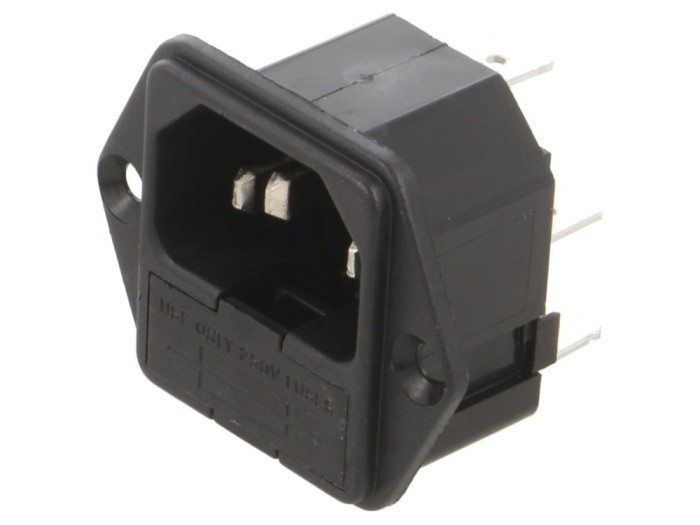 Conector alimentare AC C14 10A 250V