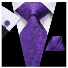 Set cravata + batista + butoni - matase - model 203