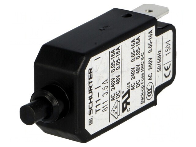 Intrerupator Supracurent 240VAC 48VDC 3.5A SPST MCB