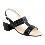 Cumpara ieftin Marimea 36, 37 - Sandale dama din piele naturala - Model negru box LS7NBOX