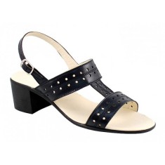 Reduceri Sandale dama din piele naturala - Model Negru LS7NBOX