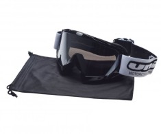 Ochelari motocross/atv/enduro Unit, culoare rama negru, lentila fumurie argintie Cod Produs: MX_NEW AB361018BD