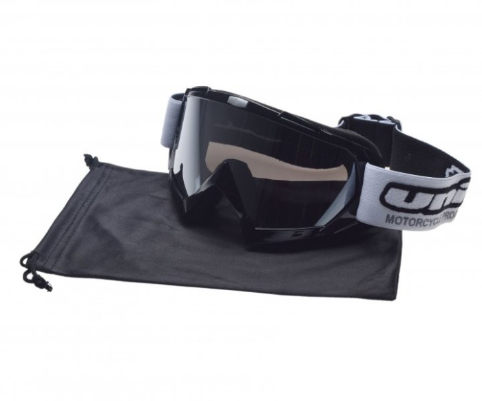 Ochelari motocross/atv/enduro Unit, culoare rama negru, lentila fumurie argintie Cod Produs: MX_NEW AB361018BD