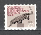 D.D.R.1986 50 ani brigaziile internationale din Spania SD.537, Nestampilat