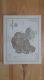 Harta comitatului SZILAGY (1897) (cromolitografie) harta veche Transilvania judetului judetul zonele Zalau , Salaj , Simleul Silvaniei , Tasnad