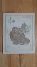 Harta comitatului SZILAGY (1897) (cromolitografie) harta veche Transilvania judetului judetul zonele Zalau , Salaj , Simleul Silvaniei , Tasnad