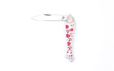 Briceag Mikov Rybicka Fish Knife maner inimioare pictat manual OutsideGear Venture foto