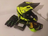 Cumpara ieftin Casca Moto Enduro ATV Ochelari Manusi Cagula, Marimi S-XL, ABS, ECE