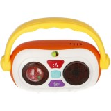 Bam-Bam Music Toy Silicone Bamboo Puzzle jucărie cu activități cu melodie 18m+ Radio 1 buc