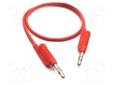 Cablu de măsurare MUELLER ELECTRIC 60V DC 32A 2m cu soclu axial 4mm roșu