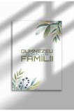 Unframed Romanian Religious Canvas Poster - Digital Print - Dumnezeu este temelia acestei familii | A4 (21 x 29.7 cm)
