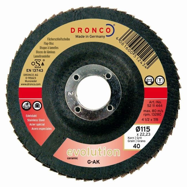 Disc lamelar G-AK, Evolution cu abraziv ceramic