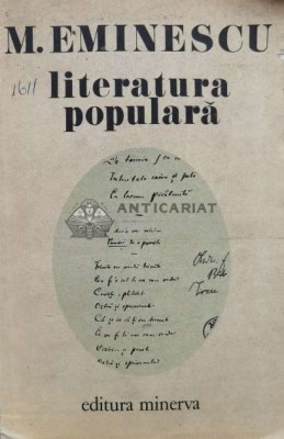 Literatura populara - 1977 - Mihai Eminescu (XX1011) foto
