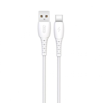 Cablu transfer date si incarcare XO NB-P163 USB-A - USB-C 2.4A 1m, Alb foto