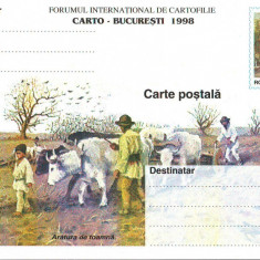 CPI B14262 CARTE POSTALA - CARTO BUCURESTI - 1998. ARATURA DE TOAMNA