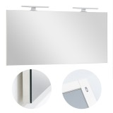 Oglinda baie Leziter Cube 120 - 120x60 cm, Design Elegant, Clasica, De Perete, Grosime 2 cm, Garantie 1 An