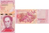 2016 (18 VIII), 20,000 Bol&iacute;vares (P-99a) - Venezuela - stare UNC