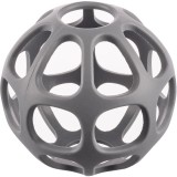 Zopa Silicone Teether Round jucărie pentru dentiție Dove Grey 1 buc