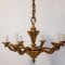 Boem candelabru din bronz masiv cu 6 brațe ,țara de proveniență Franța ,piesa cu o lucrătură de o foarte mare finețe,masiv