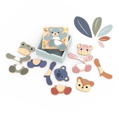 Puzzle din lemn Mix Match, Speedy Monkey foto