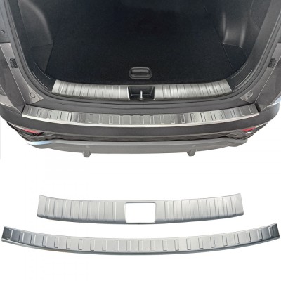 Set de 2 protectii bara spate si interior portbagaj mat premium pentru Hyundai Tucson din 2020 foto