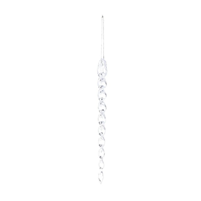 Decoratiune Craciun, tip turture, transparent, 20 cm, SD24-20-03, set 12 bucati