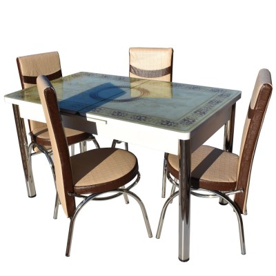 Set Masa Sticla Cu 4 Scaune Tip 2-0040 foto