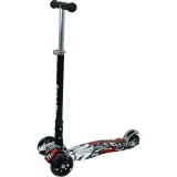 Trotineta copii, Free2Move Zik Zak cu lumini LED pentru baietei, Pliabila si compacta, Platforma antiderapanta, Ghidon reglabil,