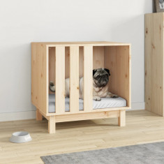 vidaXL Casă pentru câini, 60x45x57 cm, lemn masiv de pin
