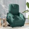 vidaXL Fotoliu rabatabil ridicare pe verticală, verde &icirc;nchis, textil