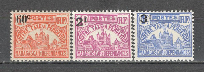 Madagascar.1924 Porto:Cladirea Administrativa Tananarivo-supr. SM.187