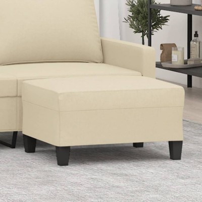 Taburet, crem, 70x55x41 cm, material textil foto
