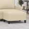 Taburet, crem, 70x55x41 cm, material textil