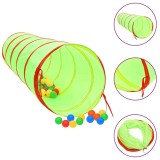 Cumpara ieftin Tunel de joaca pt copii, 250 bile, verde, 175 cm, poliester