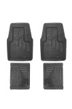 Cumpara ieftin Covorașe auto universale, reglabile, groase și aderente, set de 4, din PVC, negre