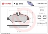 BREMBO P 50 084 PRIME LINE set placute frana,frana disc