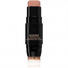 Nudestix Nudies Matte machiaj multifuncțional pentru ochi, buze și față culoare Bare Back 7 g