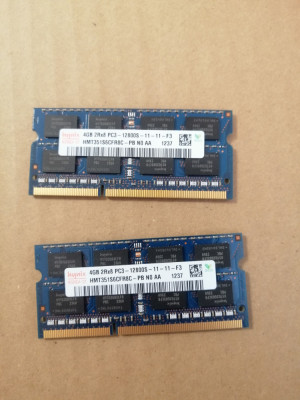 Hynix 2x4 GB (8GB) PC3-12800 DDR3 1600MHz HMT351S6CFR8C 2Rx8 PC3-12800S-11-11-F3 foto