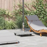 VidaXL Bază pentru umbrelă cu roți , pentru st&acirc;lpi de &Oslash;38/48mm, din granit gri, de 30 kg, pătrată.