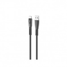 Cablu de Date USB-A la Type-C 2.4A, 1.2m - Hoco Splendor (U70) - Grey