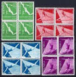 Romania 1957 - Lp 429 - Campionatele Europene de Gimnastica - bloc de 4 - MNH, Nestampilat