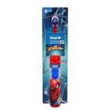 Periuță de dinți electrică pentru copii Oral-B Spider-Man, cronometru 2 min, 3+, roșie