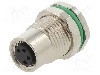 Conector M8, 4 pini, clasa etanseitate IP65, IP67, DEGSON ELECTRONICS - SP-M8A-04P-FF-SF7001-00A(H)