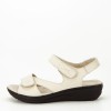Sandale bej din piele naturala Sara 129 confort, 37 - 41